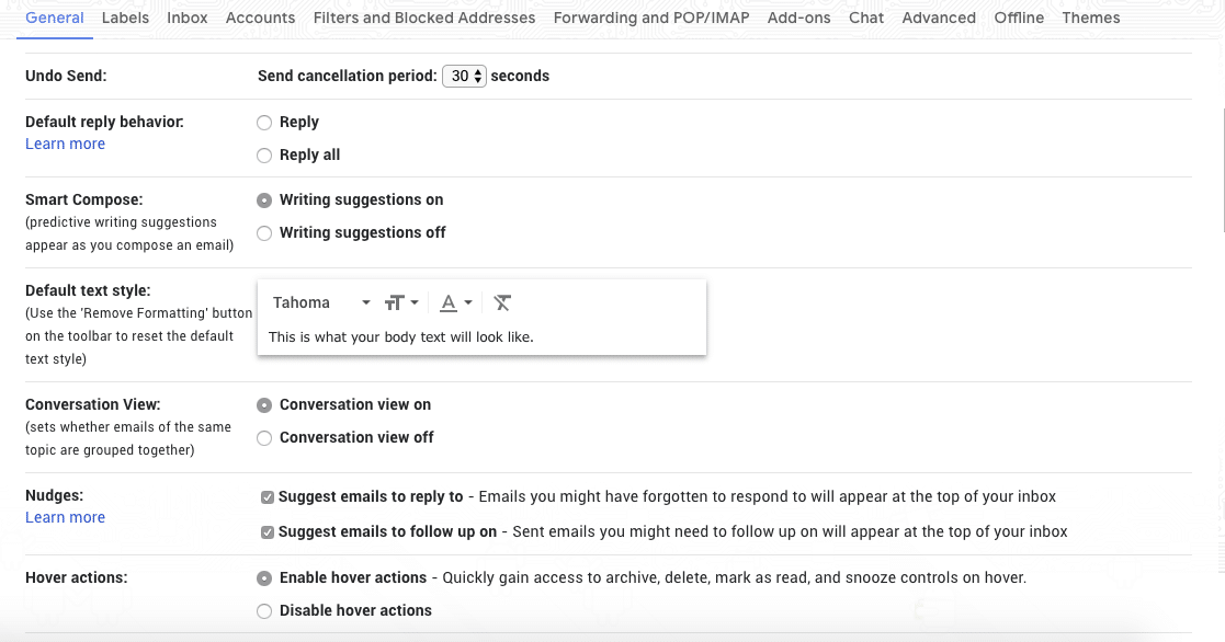 Cara melakukan undo send untuk membatalkan pesan email di layanan email Gmail