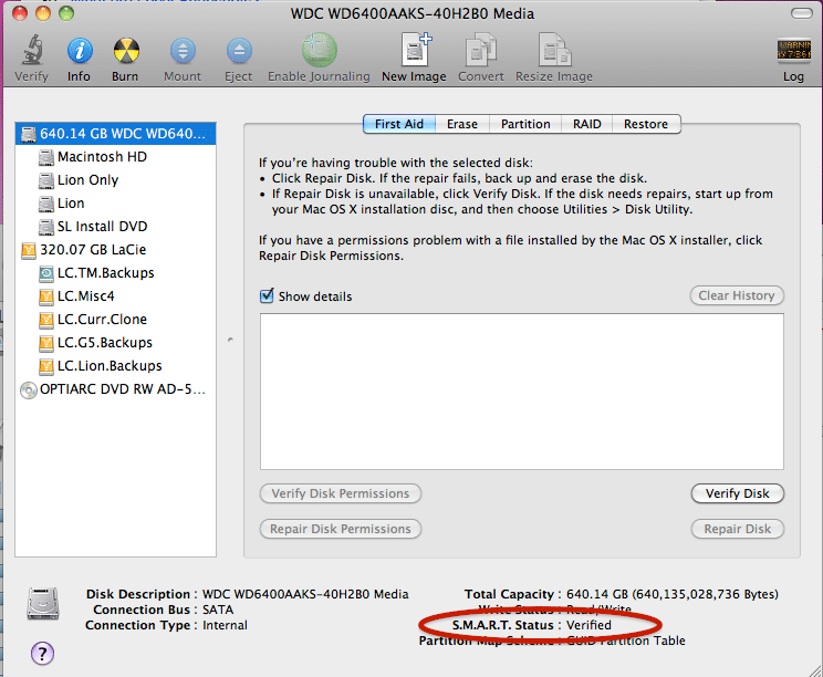 Cek kondisi pada hard disk mac preloved dengan bantuan disk utility