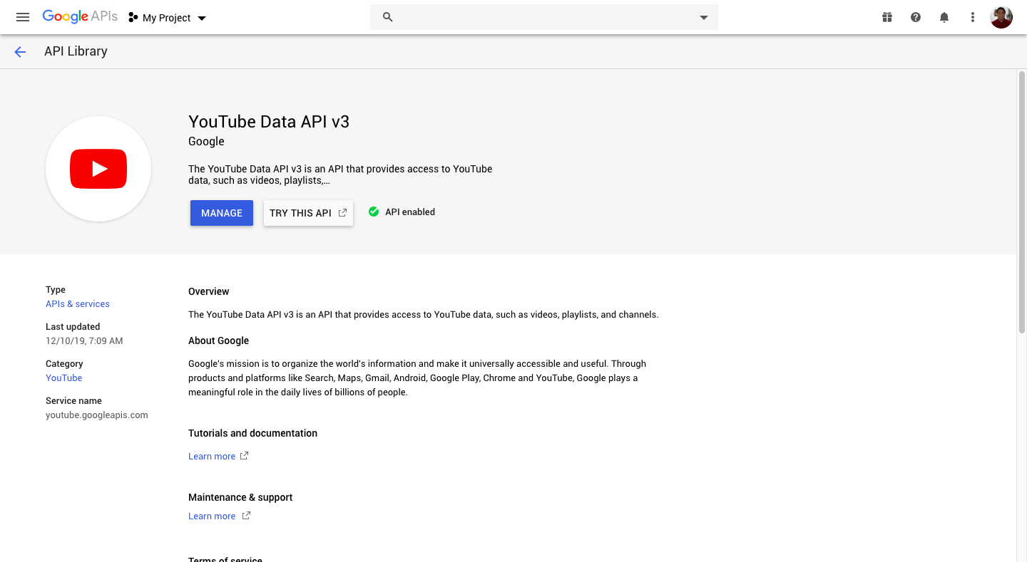 Cara Mengaktifkan Layanan API Youtube di Google Console Developer