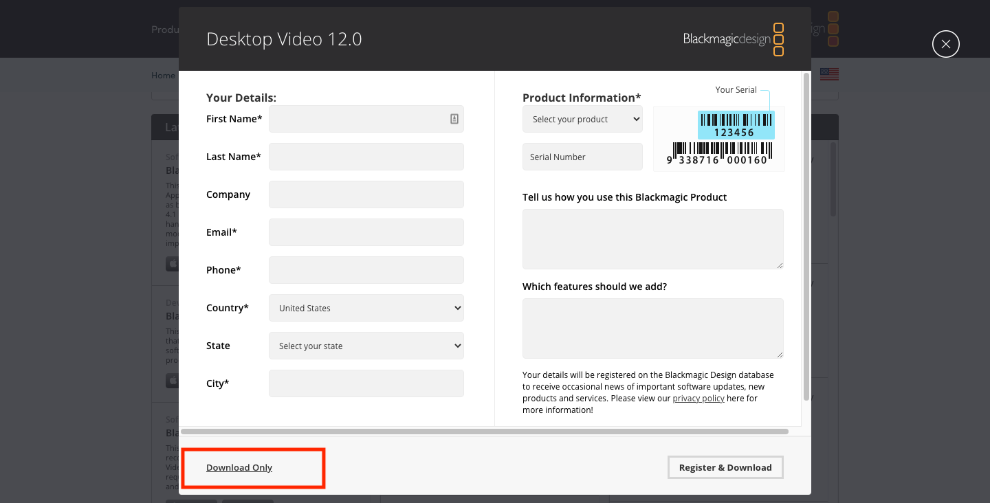 Cara download Desktop Video Blackmagicdesign terbaru untuk Mac, Windows, dan Linux
