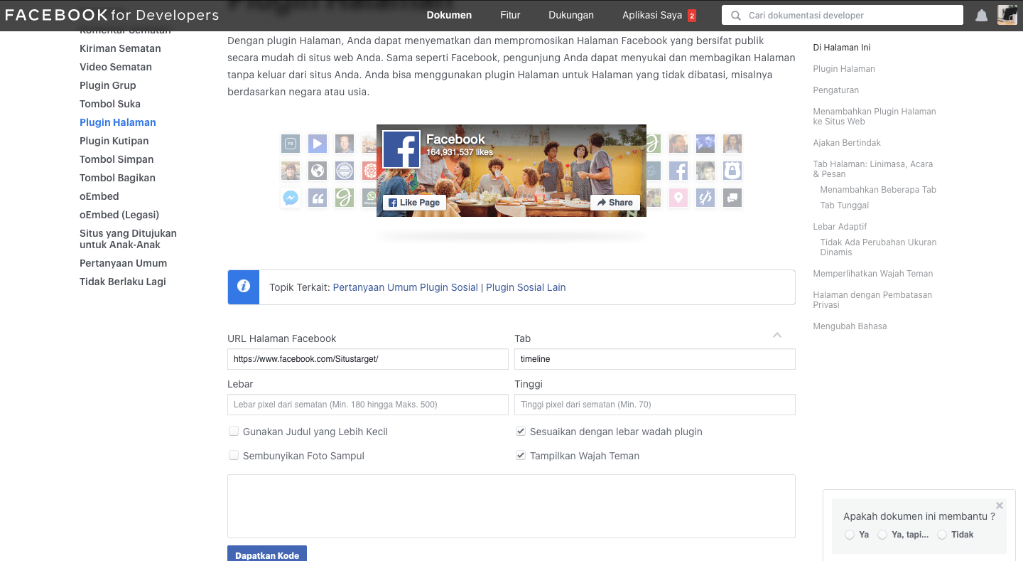Cara Menampilkan Timeline Facebook Di Blog WordPress