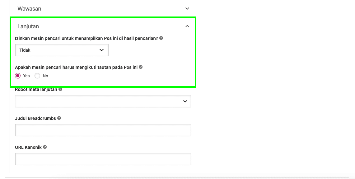 Cara Agar Mesin Pencari Tidak Mengindeks Situs Web 5 September 29th, 2026 • Blog Situstarget Cara agar mesin pencari tidak menampilkan post/page WordPress di hasil pencarian