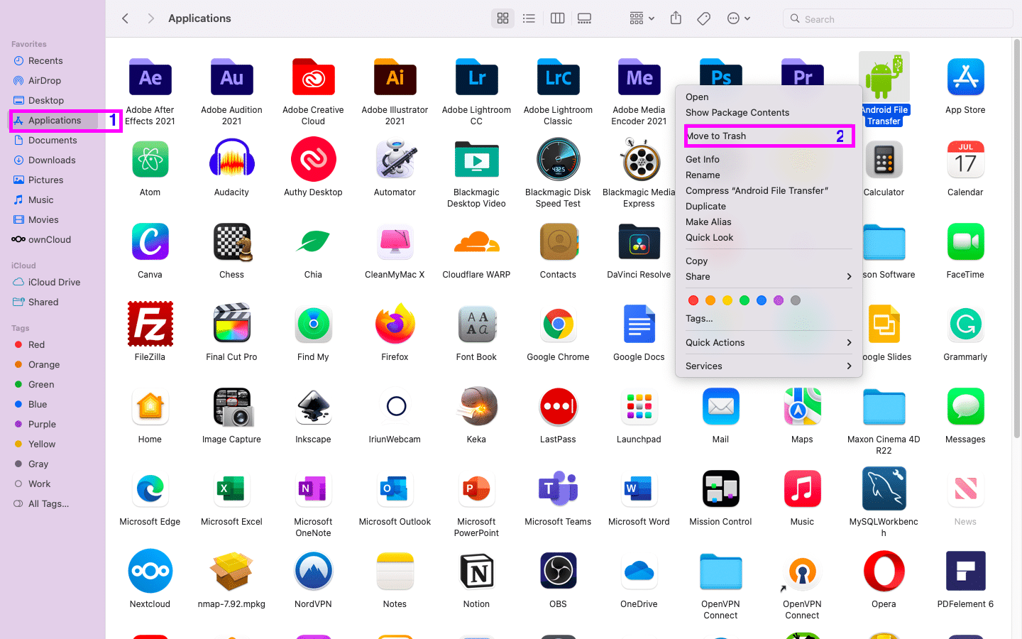 Cara menghapus aplikasi di Macbook Pro, Macbook Air, Mac Mini, Mac Pro, dan iMac.