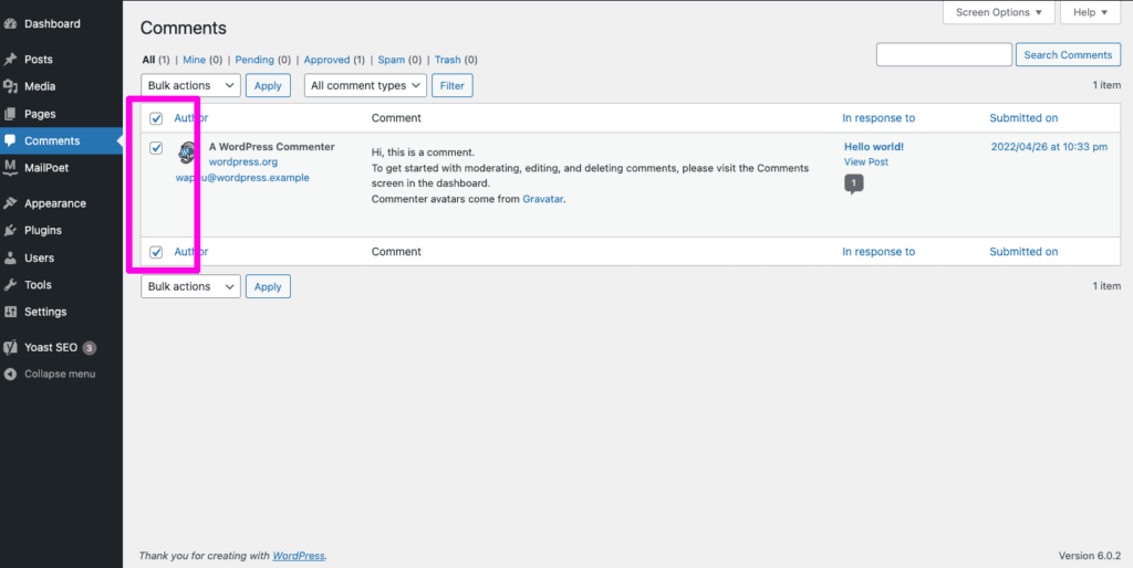 3 Cara Menghapus Semua Komentar Di WordPress 4 September 29th, 2026 • Blog Situstarget Cara Menghapus Komentar Secara Massal Di WordPress