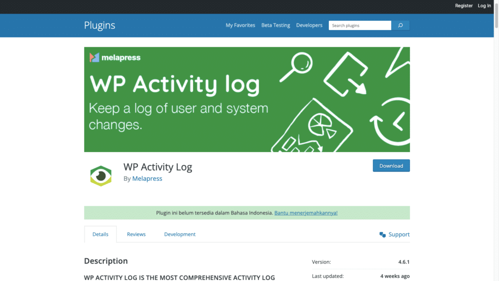 Cara Memantau Aktivitas User Menggunakan WP Activity Log