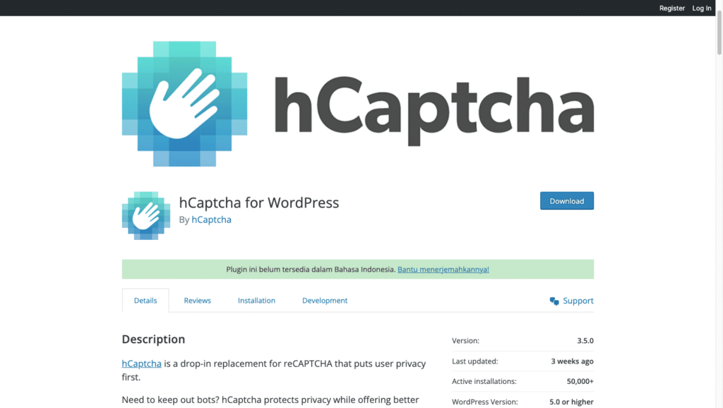 Plugin Captcha untuk Situs Web WordPress