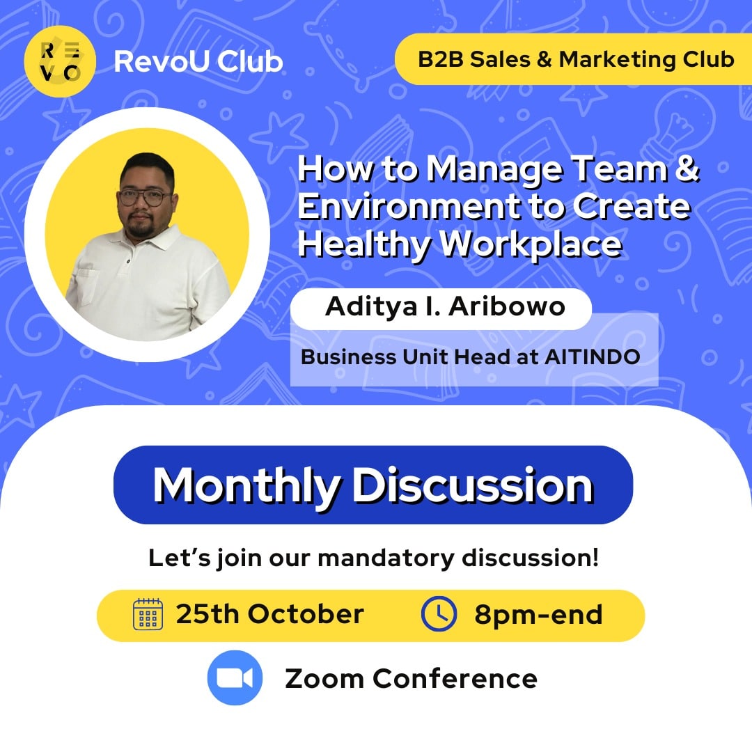 Review RevoU Setelah Jadi Alumni Full Stack Digital Marketing Dan Gabung RevoU Club 6 September 30th, 2026 • Blog Situstarget Acara Club RevoU B2B Sales dan Marketing Bulanan