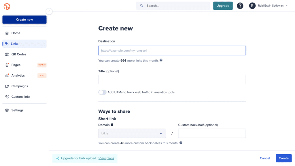 7 Langkah Mudah Memperpendek URL dengan Bitly 5 September 30th, 2026 • Blog Situstarget Cara Mudah Memperpendek URL di Bitly