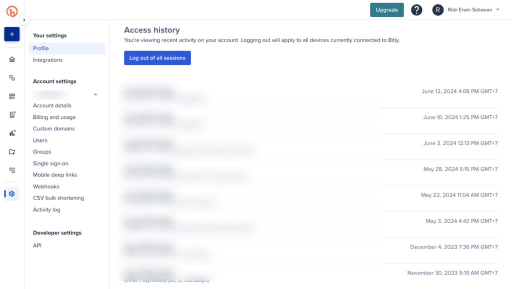 7 Langkah Mudah Memperpendek URL dengan Bitly 11 September 30th, 2026 • Blog Situstarget Pastikan Cek Histori Penggunaan Akun Bitly Kamu dan Tingkatkan Keamanan Akun Bitly dengan 2FA