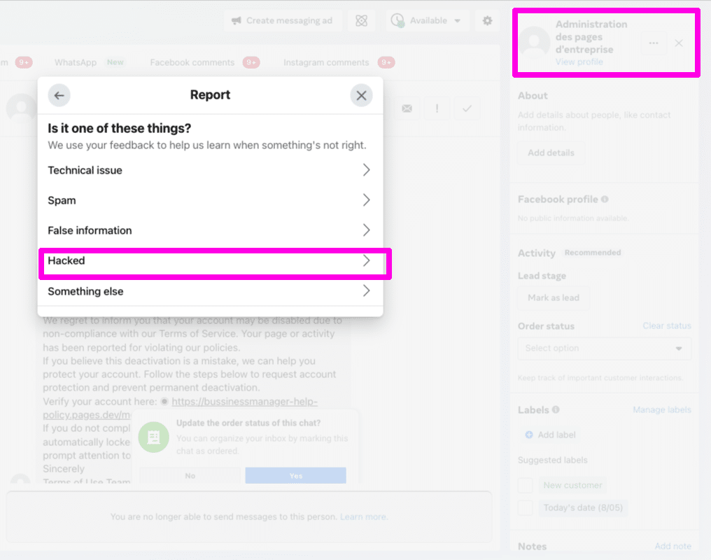 3 Tanda Kamu Sedang Jadi Target Phishing di Facebook Messenger 6 September 30th, 2026 • Blog Situstarget Cara Melapor Akun Phisher Di Facebook