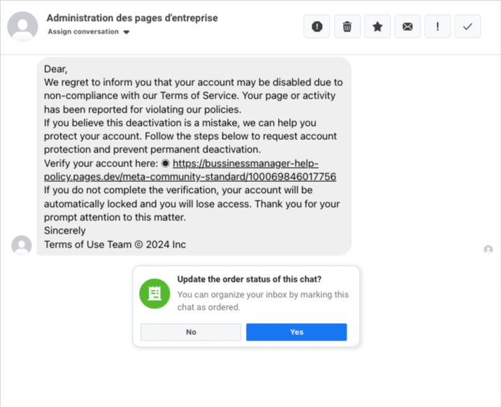 3 Tanda Kamu Sedang Jadi Target Phishing di Facebook Messenger 5 September 30th, 2026 • Blog Situstarget Contoh pesan Facebook yang mengandung link phishing jadi sampai kamu jadi target phishing berikutnya.