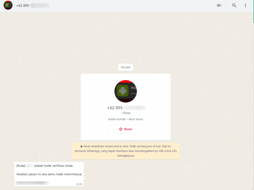 Kode Verifikasi TikTok Melalui WhatsApp, Kok Dari Nomor Personal? 4 Oktober 1st, 2026 • Blog Situstarget Kode verifikasi TikTok Dikirim Dari WhatsApp Personal Bukan Bisnis