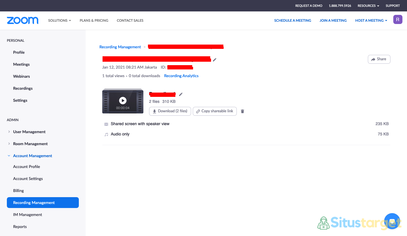 Ini Alasan Cloud Record Zoom Tidak Direkomendasikan 7 September 29th, 2026 • Blog Situstarget Cara melihat hasil rekaman meeting Zoom secara daring