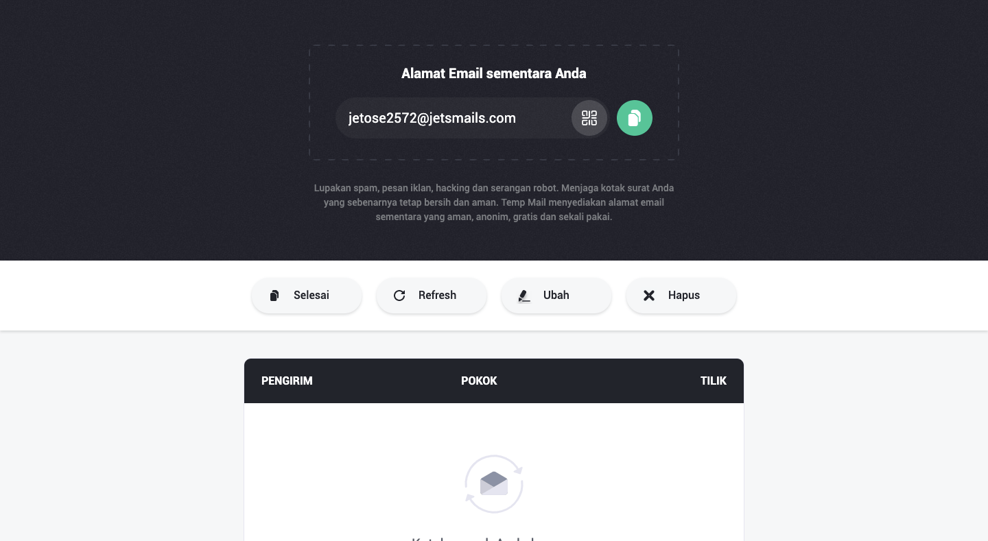 Kegunaan Email Sementara yang Cuma Sekali Pakai 3 September 29th, 2026 • Blog Situstarget Kegunaan Email Sementara yang Cuma Sekali Pakai 1 Selasa, 29 September 2026 • Blog Situstarget
