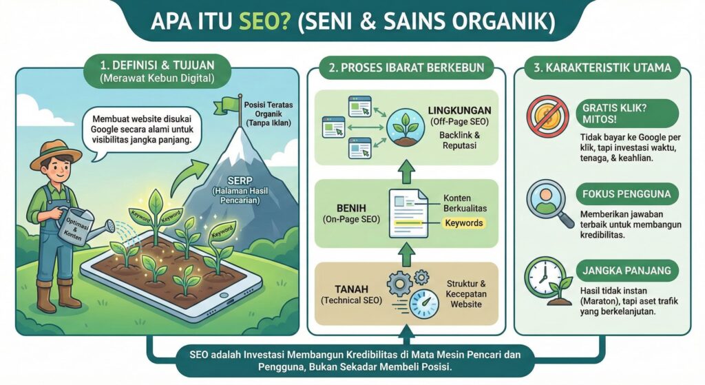 6 Perbedaan SEO dan SEM, Sebaiknya Pilih yang Mana? 7 Oktober 2nd, 2026 • Blog Situstarget Pengertian apa itu SEO