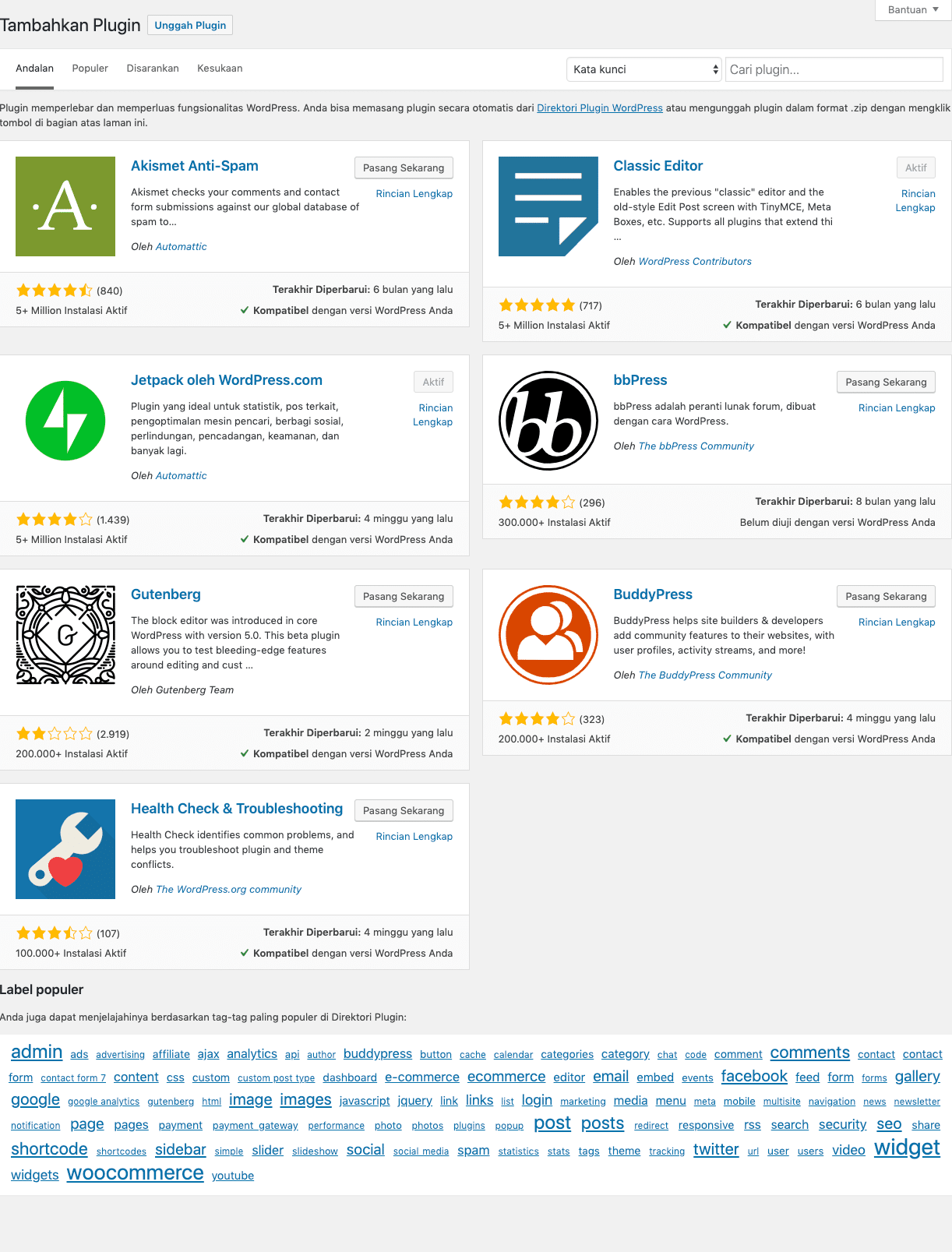 cara install jetpack di wordpress