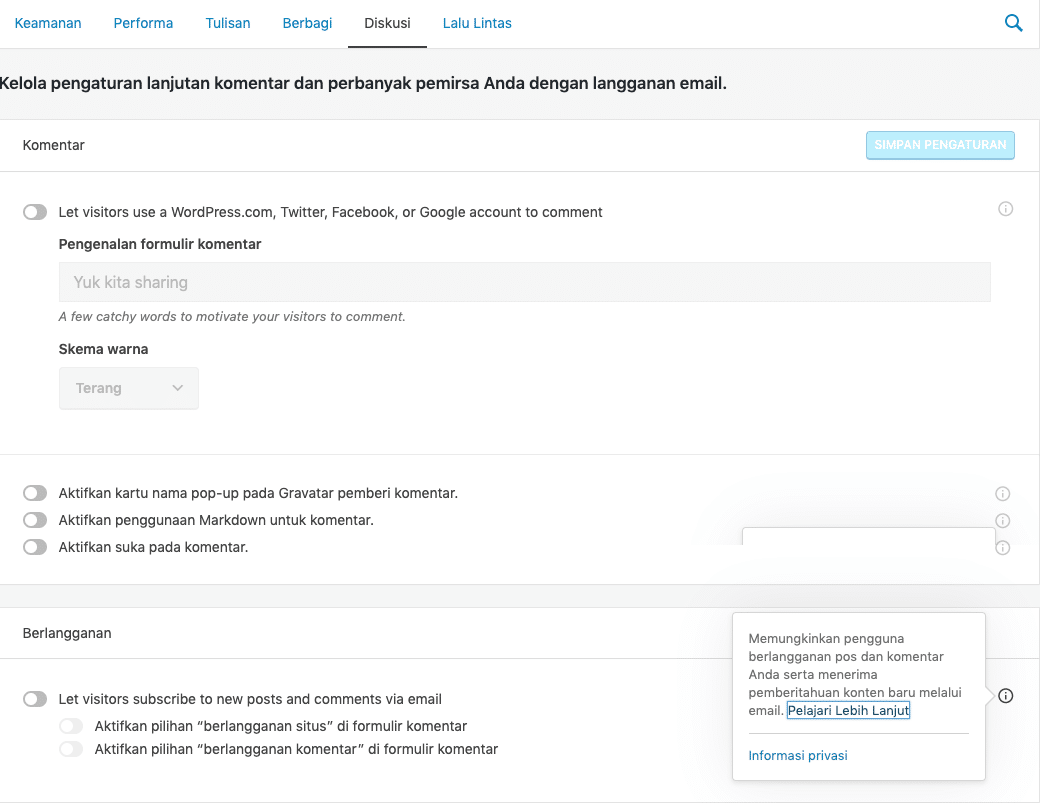 Tampilan kotak komentar WordPress Menjadi Lebih Keren, Responsif, dan Menarik