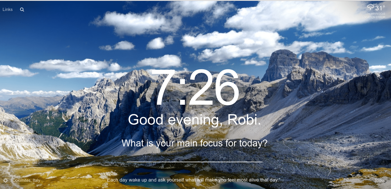 Percantik Tampilan Google Chrome dengan Momentum 3 September 29th, 2026 • Blog Situstarget Tampilan Google Chrome yang telah menggunakan ekstensi momentum