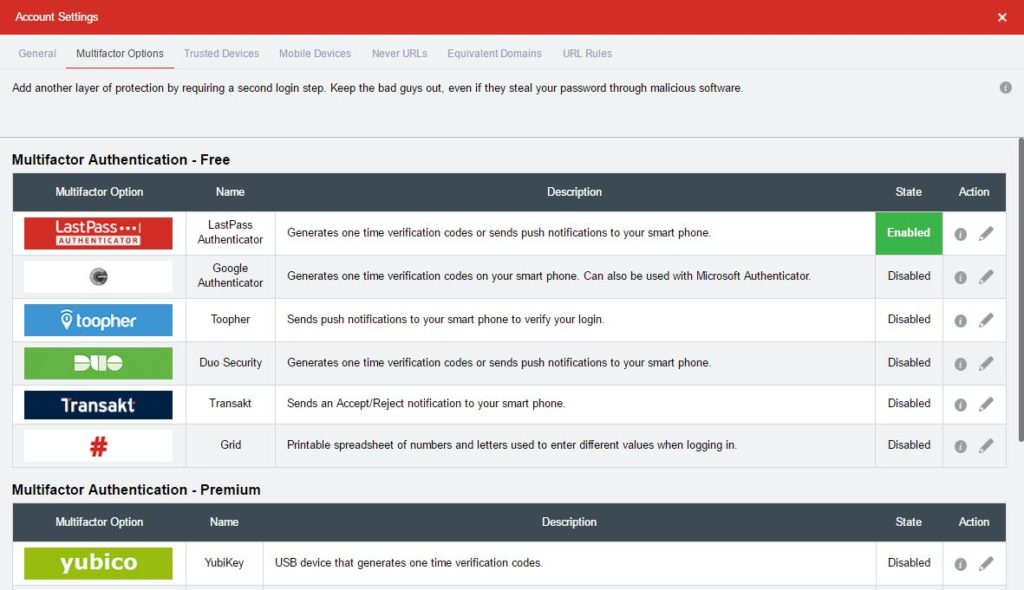 Tingkatkan Keamanan LastPass Anda Sekarang Juga! 10 September 30th, 2026 • Blog Situstarget Multifactor Authentication untuk melindungi akun LastPass