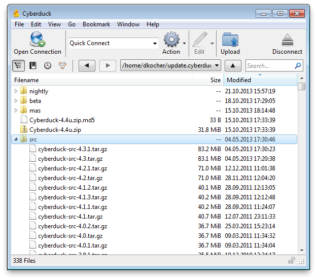 10 Aplikasi FTP Klien Terbaik untuk Pengguna Wordpress, yang Menggunakan Windows, MacOS, dan Ubuntu 3 September 30th, 2026 • Blog Situstarget Contoh aplikasi ftp client yaitu cyberduck
