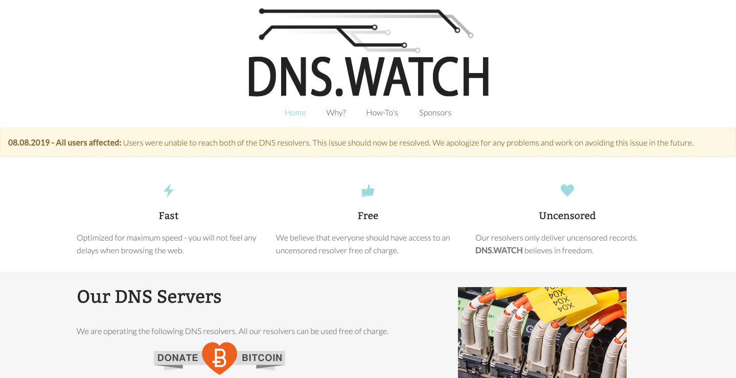 Daftar Public DNS Service Gratis dan Terbaik 7 September 30th, 2026 • Blog Situstarget DNS Watch, DNS srver yang gratis, cepat, dan tanpa sensor