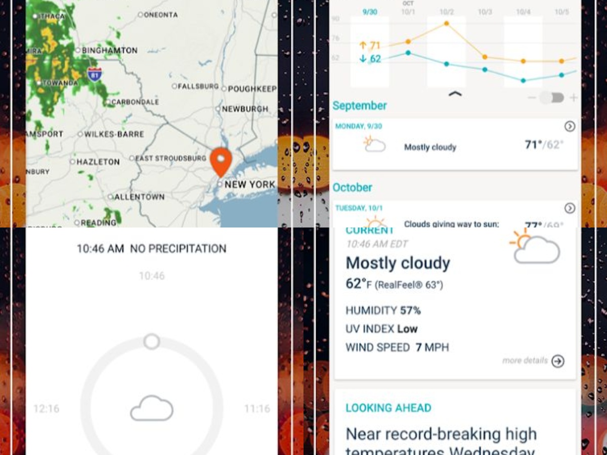 Mengetahui prediksi cuaca melalui aplikasi hp AccuWeather