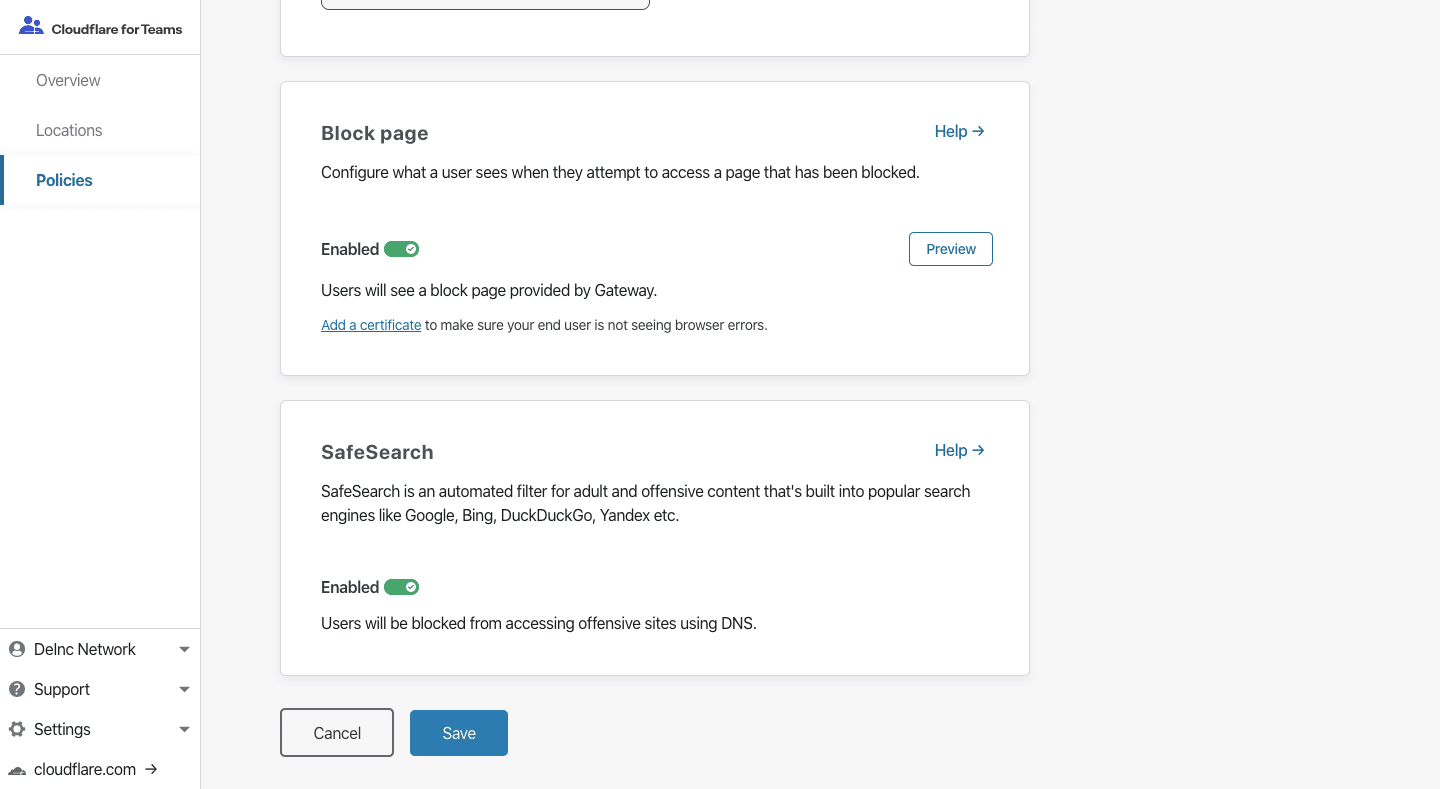 Apa Itu CloudFlare untuk Tim (Cloudflare for Teams) ? Berikut Ini Penjelasan Lengkap dan Cara Pemakaiannya 5 September 30th, 2026 • Blog Situstarget Pilihan tambahan kebijakan Cloudflare untuk tim