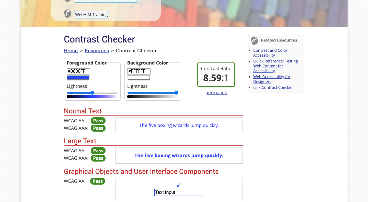 Cara Meningkatkan Skor PageSpeed dan Skor Web Vitals 6 September 30th, 2026 • Blog Situstarget Contrast Checker