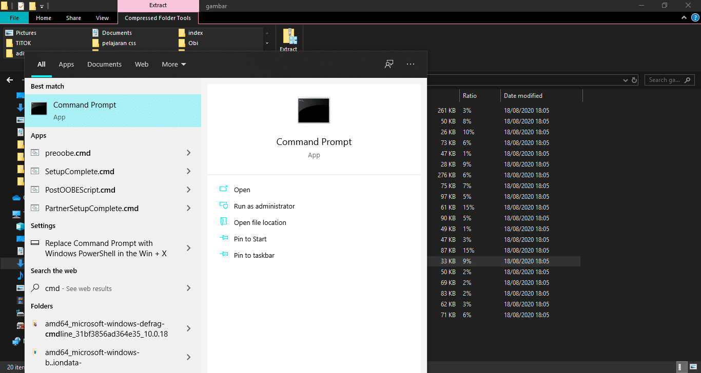 Cara membuka command prompt di Windows 10