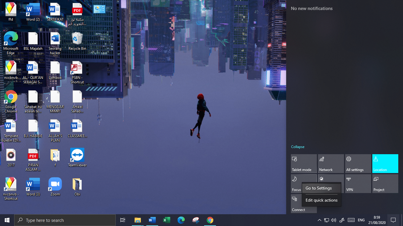Pengaturan Focus Assist di Windows 10
