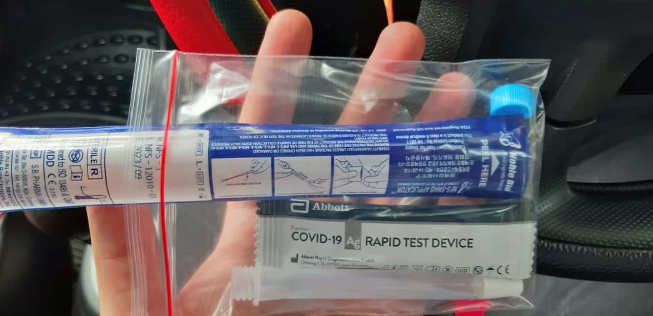 Alat Swab Test Antigen yang akan digunakan saat test drive thru
