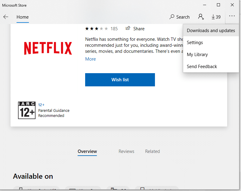 Cara melakukan pembaruan aplikasi di Microsoft Store