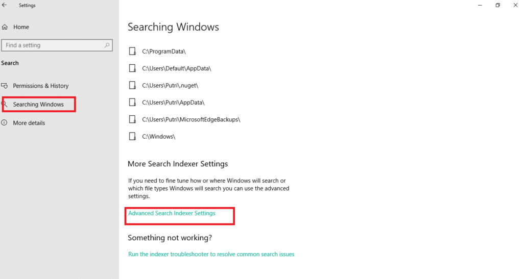 Cara menonaktifkan fitur indeks pencarian pada Windows 10