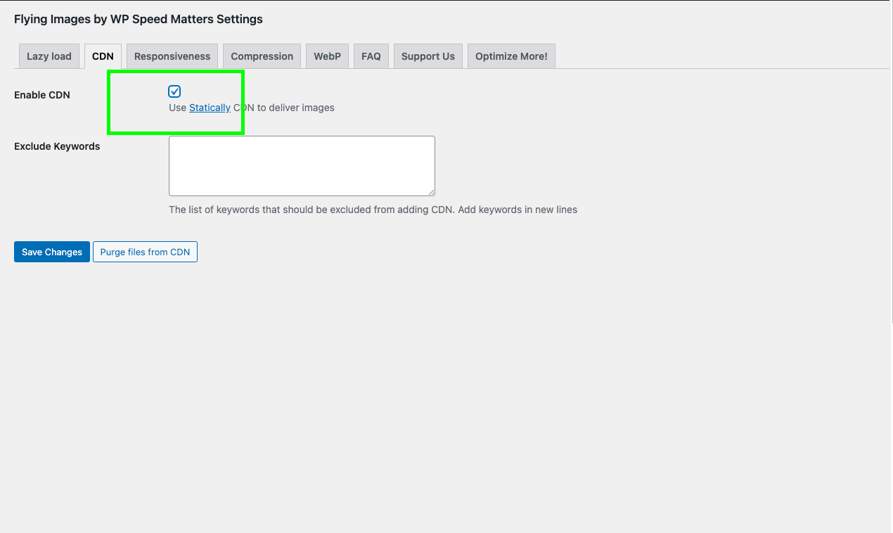 Cara Optimasi Gambar di WordPress Tanpa Ribet dan Budget 5 September 29th, 2026 • Blog Situstarget Cara Menggunakan CDN Statically Pada Plugin Flying Images by WP Speed Matters