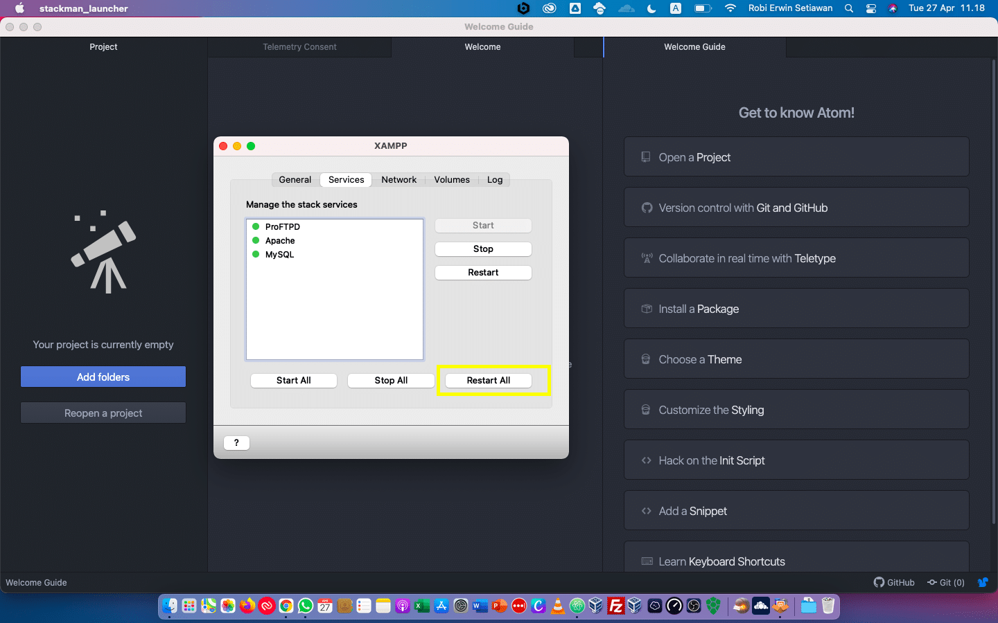 Cara Memperbaiki Eror New XAMPP security concept 8 September 30th, 2026 • Blog Situstarget Cara Melakukan Restart All Pada Aplikasi XAMPP
